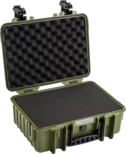 B&W Outdoor Cases BW Outdoor Cases Type 4000 / Bronze green (pre-cut foam)