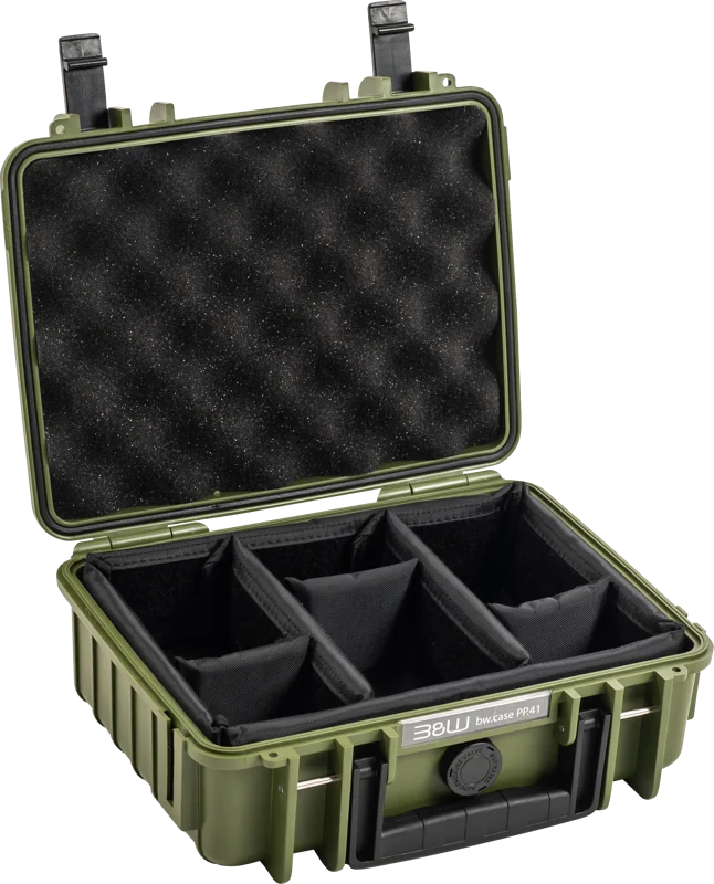 B&W Outdoor Cases BW Outdoor Cases Type 1000 / Bronze green (divider system)