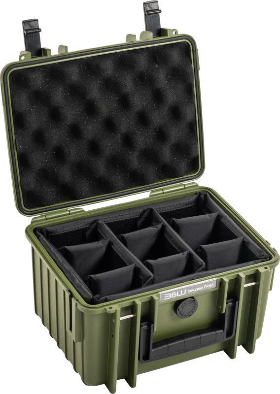 B&W Outdoor Cases BW Outdoor Cases Type 2000 / Bronze green (divider system)