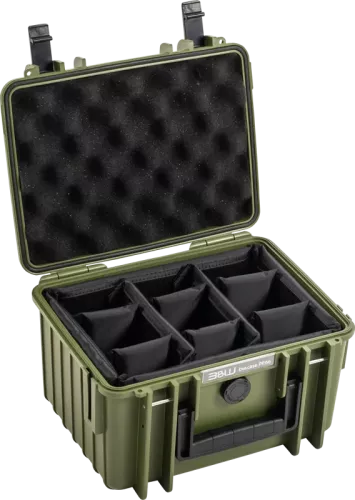 B&W Outdoor Cases BW Outdoor Cases Type 2000 / Bronze green (divider system)