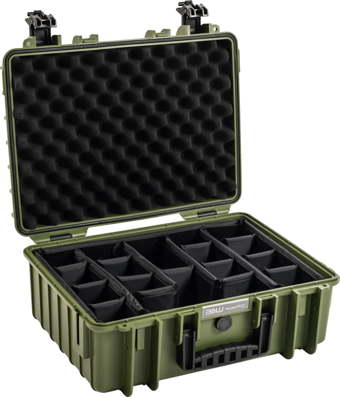 B&W Outdoor Cases BW Outdoor Cases Type 5000 / Bronze green (divider system)
