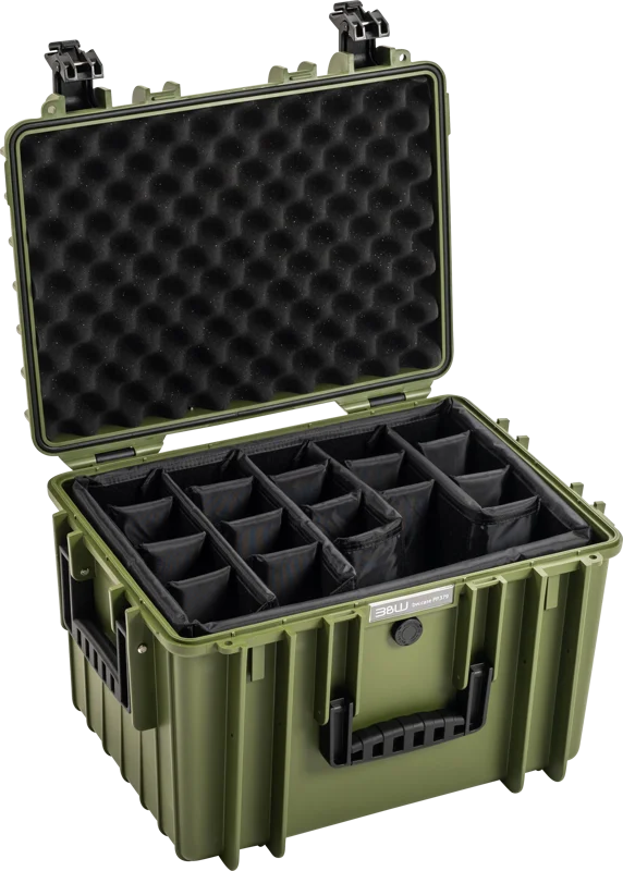 B&W Outdoor Cases BW Outdoor Cases Type 5500 / Bronze green (divider system)
