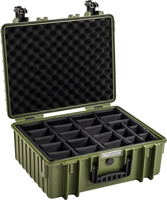 B&W Outdoor Cases BW Outdoor Cases Type 6000 / Bronze green (divider system)