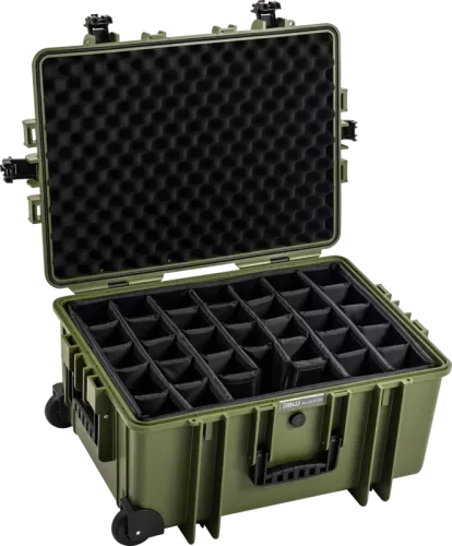 B&W Outdoor Cases BW Outdoor Cases Type 6800 / Bronze green (divider system)