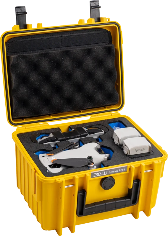 B&W Outdoor Cases BW Outdoor Cases Type 2000 for DJI Mini 4 Pro / Yellow