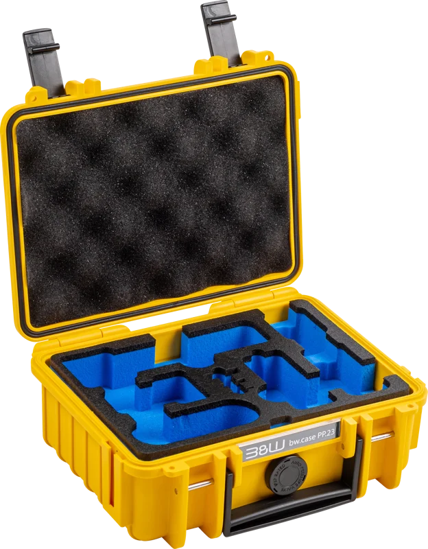B&W Outdoor Cases BW Outdoor Case Type 500 for DJI Osmo Pocket 3 Creator Combo, Yellow
