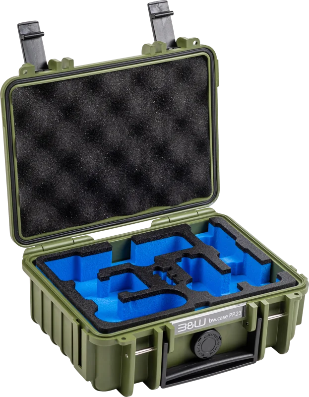 B&W Outdoor Cases BW Outdoor Case Type 500 for DJI Osmo Pocket 3 Creator Combo, Bronze-green