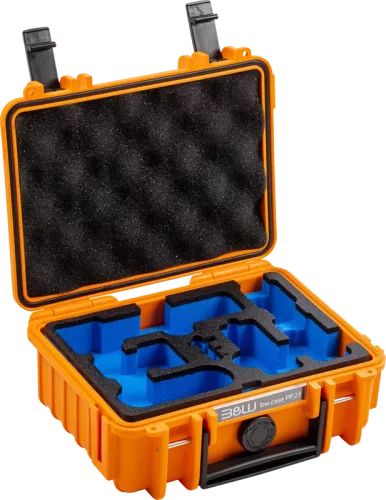 B&W Outdoor Cases BW Outdoor Case Type 500 for DJI Osmo Pocket 3 Creator Combo, Orange