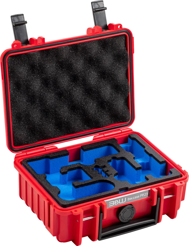 B&W Outdoor Cases BW Outdoor Case Type 500 for DJI Osmo Pocket 3 Creator Combo, Red