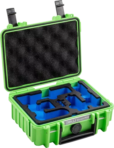 B&W Outdoor Cases BW Outdoor Case Type 500 for DJI Osmo Pocket 3 Creator Combo, Green