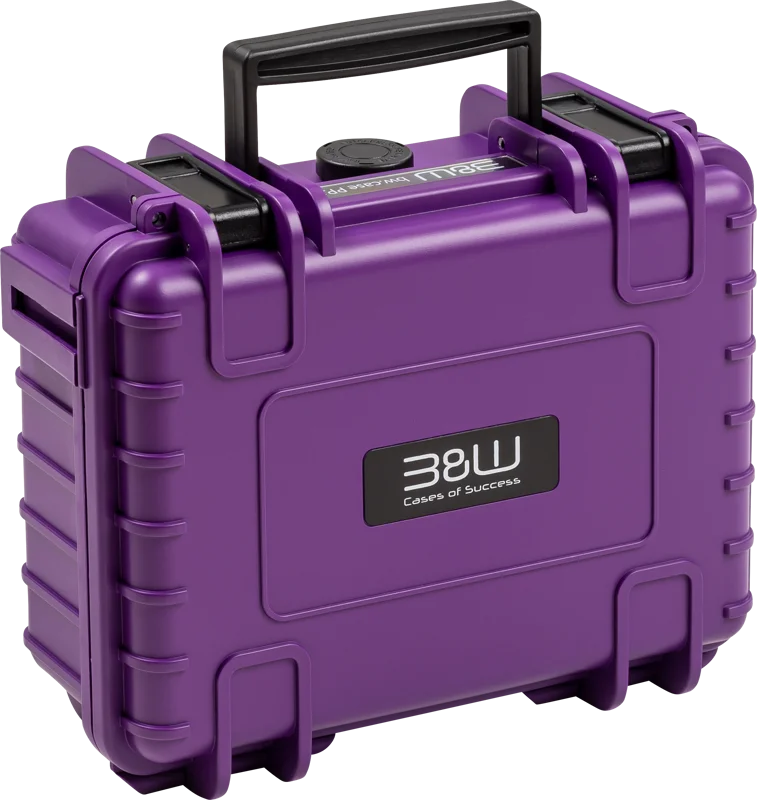 B&W Outdoor Cases BW Outdoor Case Type 500 for DJI Osmo Pocket 3 Creator Combo, Purple