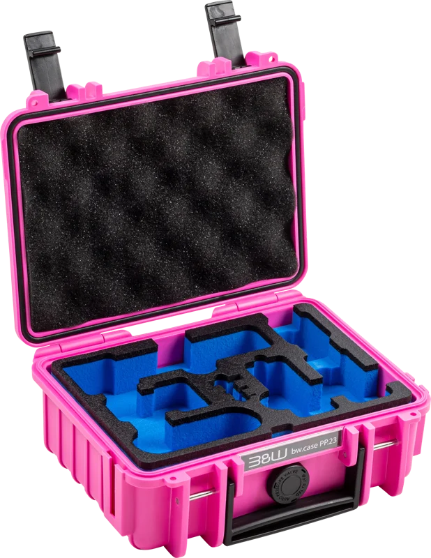B&W Outdoor Cases BW Outdoor Case Type 500 for DJI Osmo Pocket 3 Creator Combo, Pink
