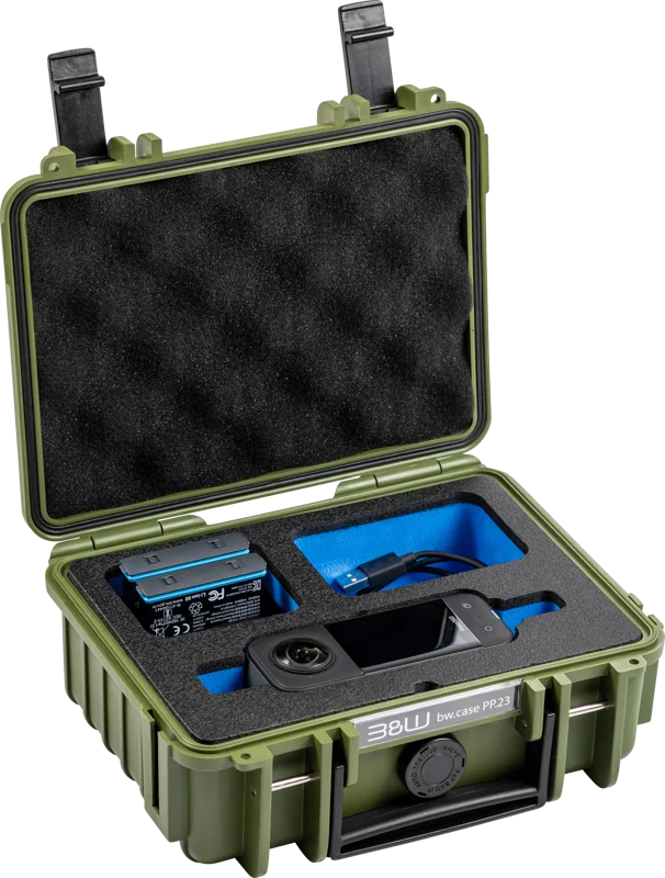 B&W Outdoor Cases BW Outdoor Case Type 500 for Insta360 X3, bronze-green