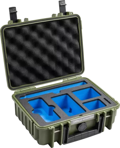 B&W Outdoor Cases BW Outdoor Cases Type 1000 for Insta360 X4, bronze green