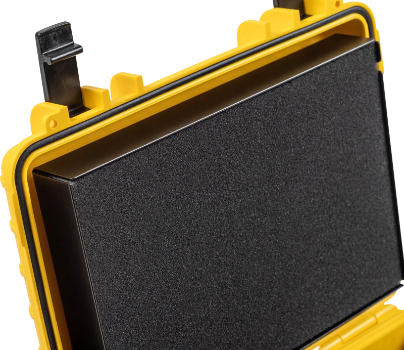 B&W Outdoor Cases BW Outdoor Battery.case P908.08. Transport & Storage of defective lithium batteries, yellow