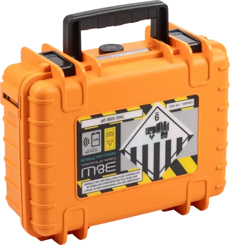 B&W Outdoor Cases BW Outdoor Battery.case P908.08. Transport & storage of defective lithium batteries, orange