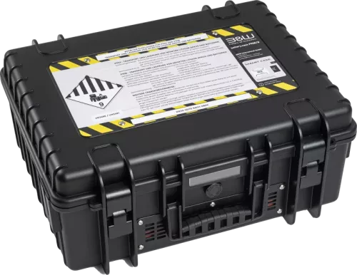 B&W Outdoor Cases BW Outdoor Battery.case 908.8. Transport & Storage of defective lithium batteries, black