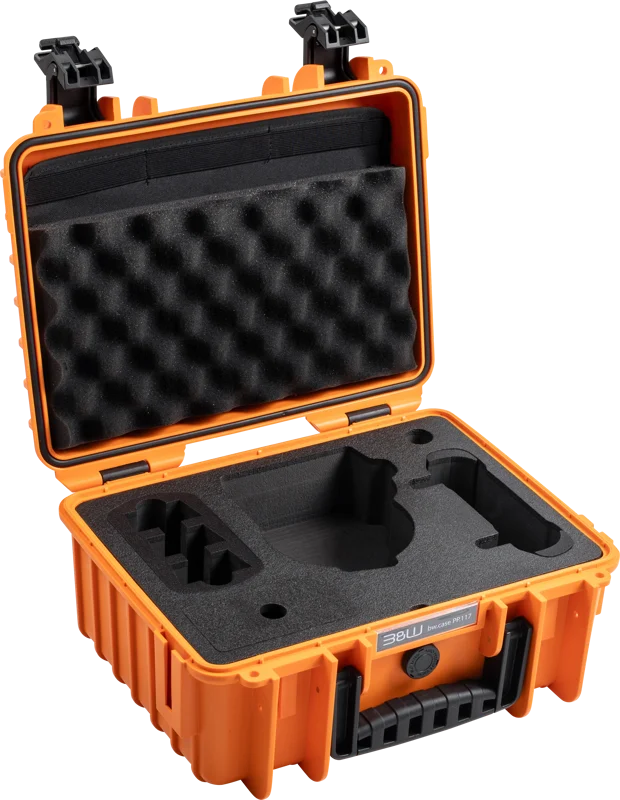 B&W Outdoor Cases BW Outdoor Cases Type 3000/PP.117 for DJI Flip, Orange