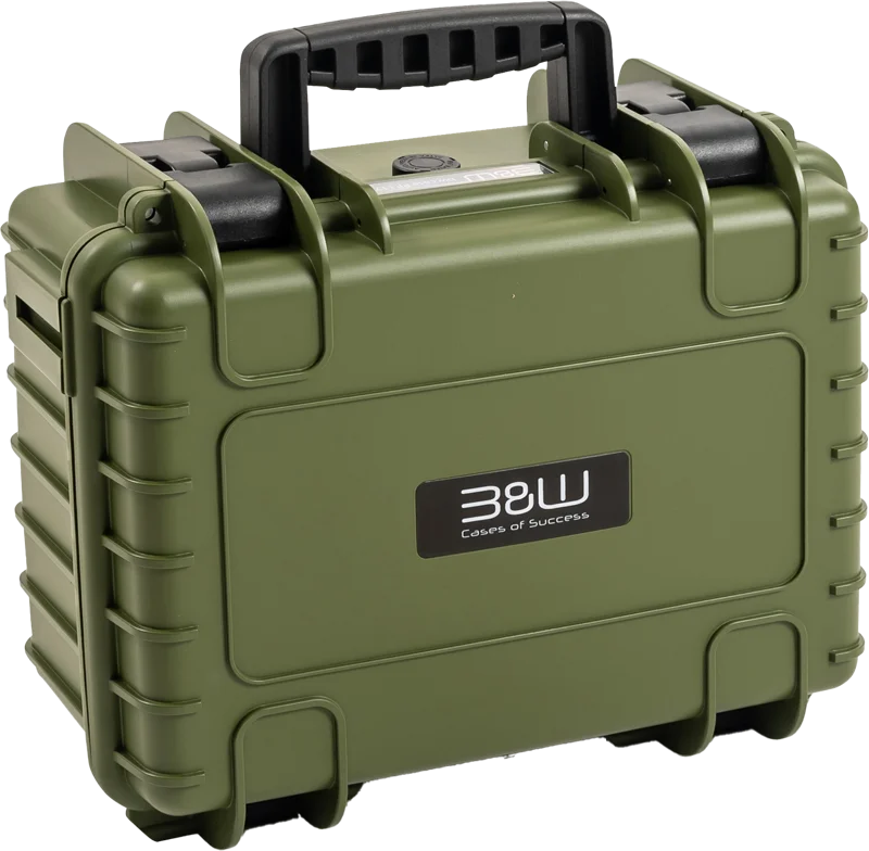 B&W Outdoor Cases BW Outdoor Cases Type 3000/PP.117 for DJI Flip, Bronze Green