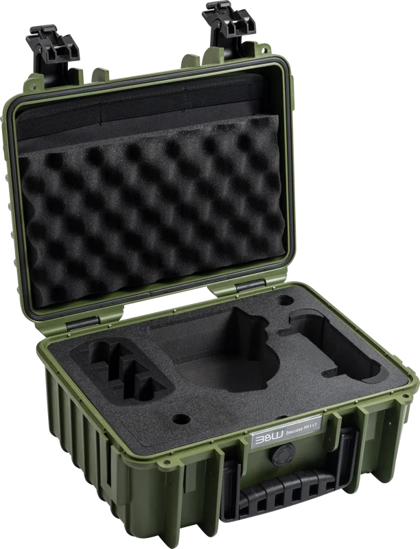 B&W Outdoor Cases BW Outdoor Cases Type 3000/PP.117 for DJI Flip, Bronze Green