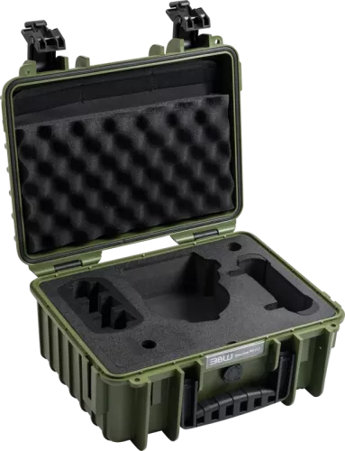 B&W Outdoor Cases BW Outdoor Cases Type 3000/PP.117 for DJI Flip, Bronze Green