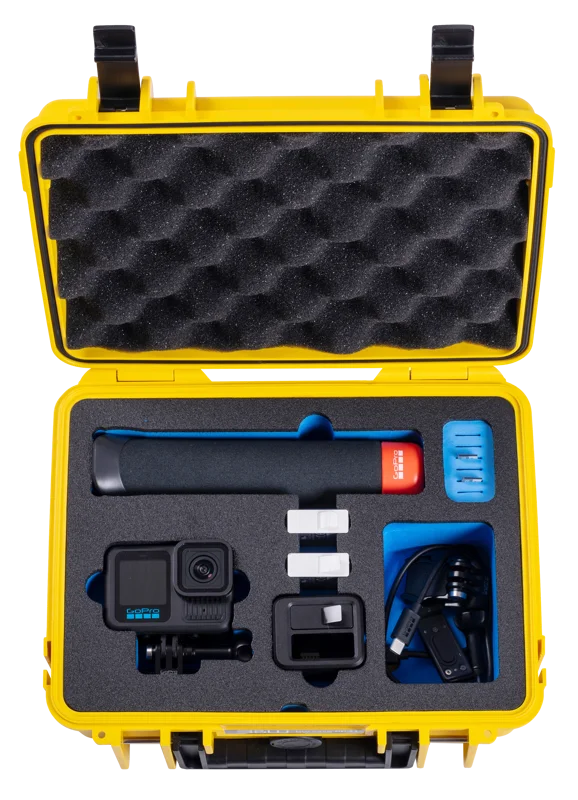 B&W Outdoor Cases BW Outdoor Action Case Type PP.41 I for GoPro HERO 13 (fits GoPro 9-13), yellow