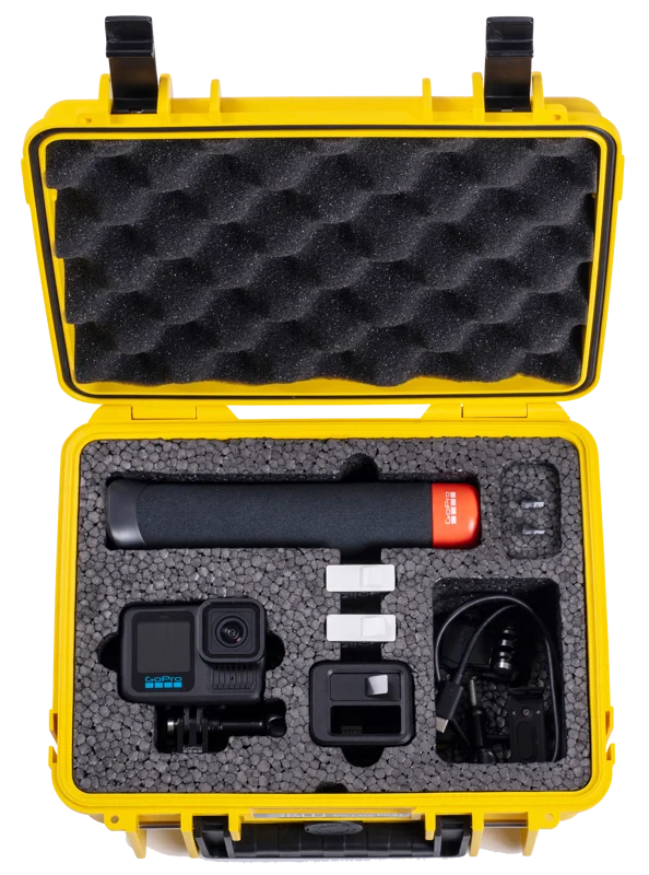 B&W Outdoor Cases BW Outdoor Action Case Type PP.41 I for GoPro HERO 13AP (fits GoPro 9-13AP), yellow