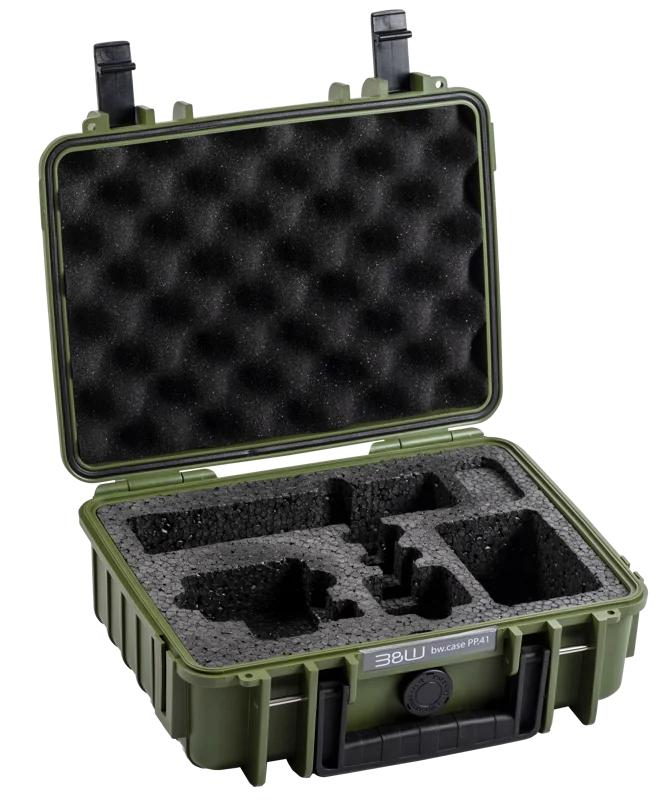 B&W Outdoor Cases BW Outdoor Action Case Type PP.41 I for GoPro HERO 13AP (fits GoPro 9-13AP), bronze green