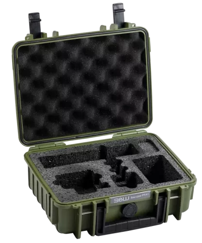 B&W Outdoor Cases BW Outdoor Action Case Type PP.41 I for GoPro HERO 13AP (fits GoPro 9-13AP), bronze green