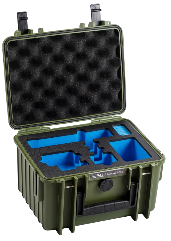 B&W Outdoor Cases BW Outdoor Action Case Type PP.66 I for GoPro HERO 13 (fits GoPro 9-13), bronze green