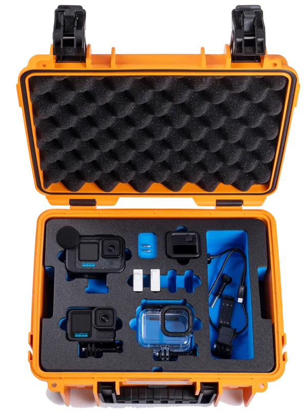 B&W Outdoor Cases BW Outdoor Action Case Type PP.117 I for GoPro HERO 13 (fits GoPro 9-13), orange