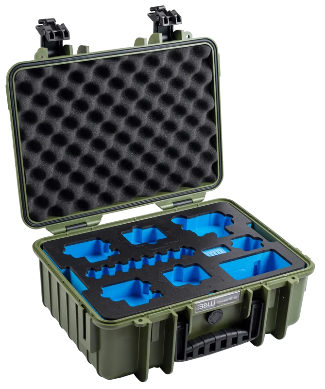 B&W Outdoor Cases BW Outdoor Action Case Type PP.166 I for GoPro HERO 13 (fits GoPro 9-13), bronze green
