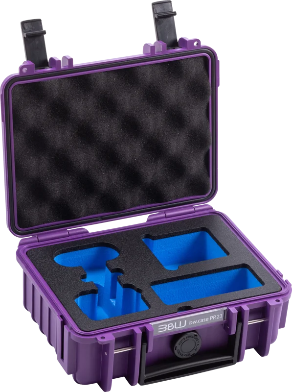 B&W Outdoor Cases BW Outdoor Action Case Type PP.23. for Insta360 GO3/GO3S, purple