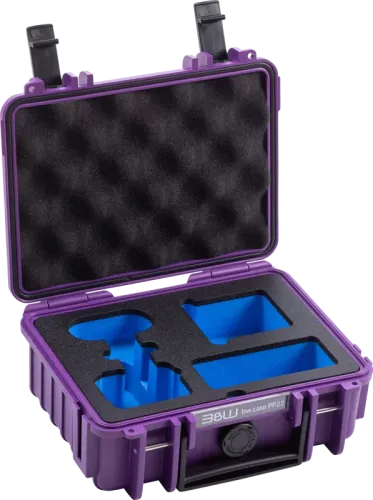 B&W Outdoor Cases BW Outdoor Action Case Type PP.23. for Insta360 GO3/GO3S, purple