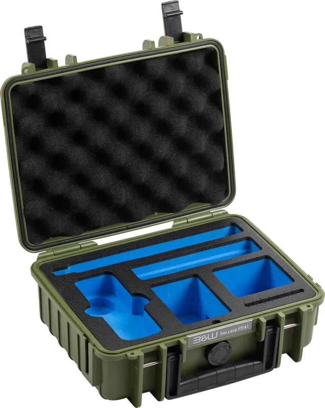 B&W Outdoor Cases BW Outdoor Case Type 1000 for Insta360 X4 / Insta360 X5, bronze green