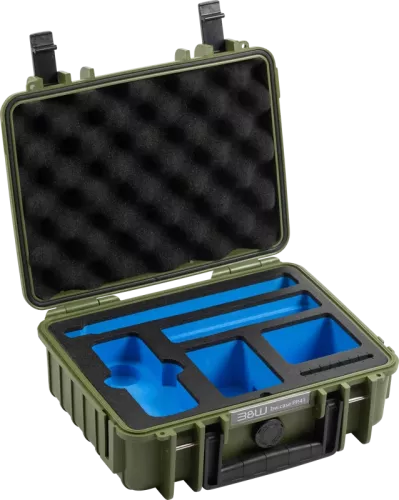 B&W Outdoor Cases BW Outdoor Case Type 1000 for Insta360 X4 / Insta360 X5, bronze green