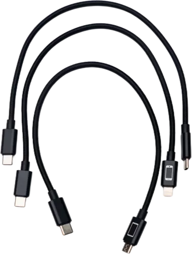 Chasing RC3 Cable kit (Type-C-Micro, Type-C-Type-C, Type-C-lightning.)