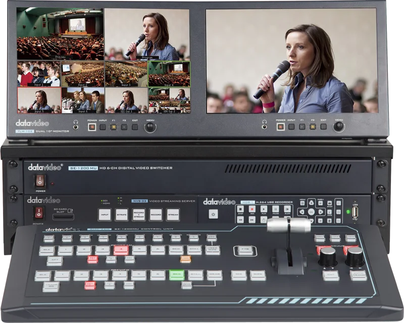 Datavideo GO-1200-Studio 6 Inp HDMI/SDI switcher w. streaming/rec