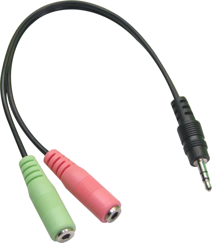 Datavideo CB-17 3,5mm jack to Headphone/Mic adapter