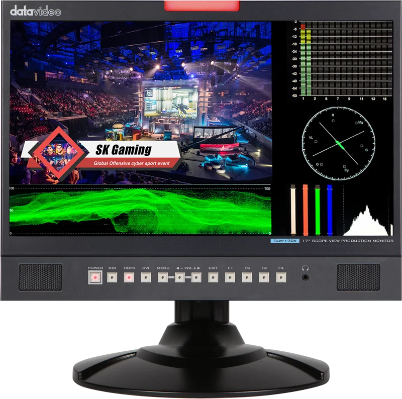 Datavideo TLM-170V Monitor w WFM/Vector scope (desktop)