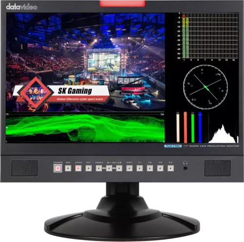 Datavideo TLM-170V Monitor w WFM/Vector scope (desktop)