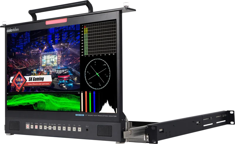 Datavideo TLM-170VM Monitor w WFM/Vector scope (1U tray)