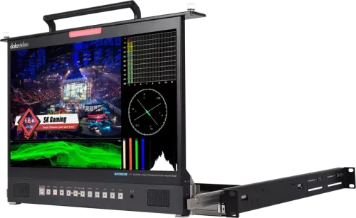 Datavideo TLM-170VM Monitor w WFM/Vector scope (1U tray)