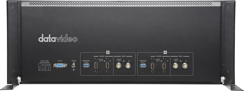Datavideo TLM-102 Dual 10.1” 4U rack mount monitors