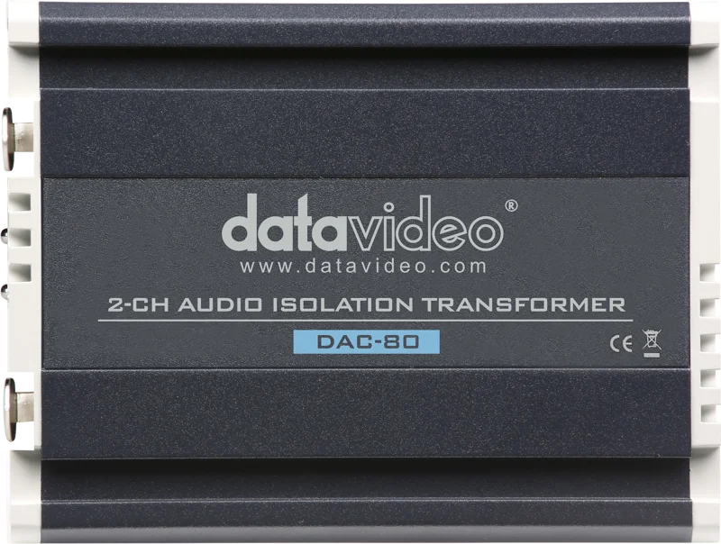 Datavideo DAC-80 2 Channel Audio 1:1 transformer