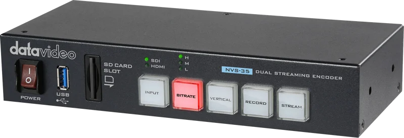 Datavideo NVS-35 Dual streaming encoder with 2 bitrates