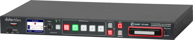 Datavideo iCast-10NDI 5 Input multiformat switcher w enc/rec