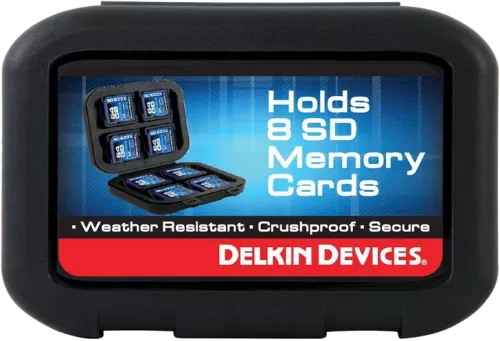 Delkin Weather Resistant Case for 8 SD cards