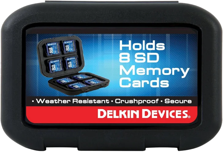 Delkin Weather Resistant Case for 8 SD cards