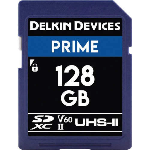 Delkin SD Prime 2000X UHS-II U3 (V60) R300/W100 128GB